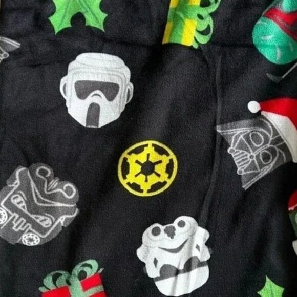 STAR WARS Velour PJ Pajama Sleep Lounge Pants with Pockets Mens Medium - Picture 1 of 10